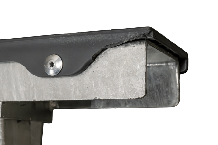 OUTLET UNITRAILER lapos oldaltámasz, 30 cm hosszú, 40 cm magas, hajóutánfutóhoz, SZÜRKE