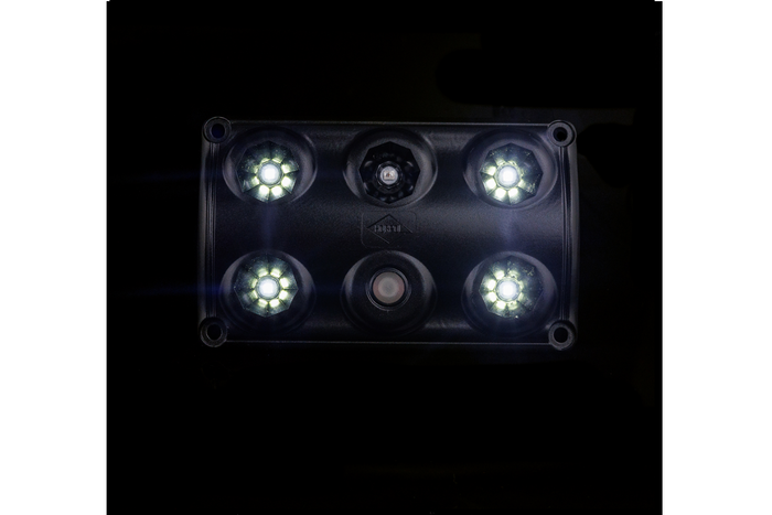 HORPOL LWD2157/CZ LED 900lm fekete belső autólámpa kapcsolóval és piros diódával