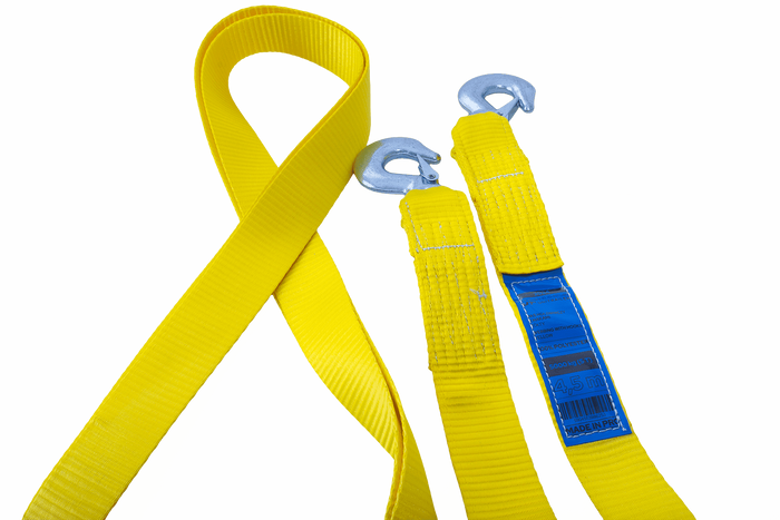 UNITRAILER vontatókötél horgokkal, vontatópánt 4,5m/50mm/5t sárga