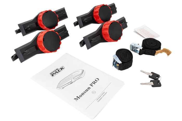 Inter Pack Monsun PRO M tetőbox, matt fekete