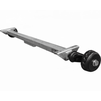 KNOTT VGB13-M fékezett tengely pótkocsihoz/szállítóhoz 1350kg 1750mm 2250mm 5x112