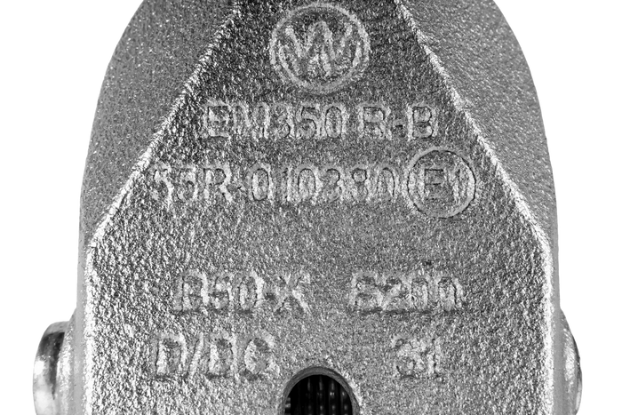 WINTERHOFF WW 350-RB-K1414 gömbfejű vonóhorog 3500 kg-os pótkocsihoz, 50 mm-es csővonórúddal, öntöttvas