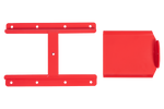 Piros gabonacsúszda UNITRAILER mezőgazdasági pótkocsikhoz 250x355mm
