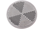 Kerek, öntapadós reflektor FEHÉR DOBPLAST 60 mm-es fényvisszaverő lámpa