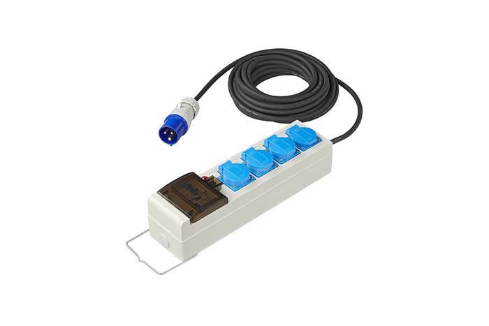 CEE kemping hosszabbító kábel elosztóval ProPlus 373583DE 10m kábel, 3x Schuko aljzat, 2xUSB