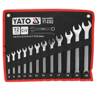 YATO YT-0362 csillag-villáskulcs 8-24mm 12 db.