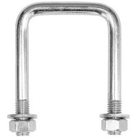 DROMET C típusú négyzet alakú bilincs anyákkal és alátétekkel M12 85/62/85