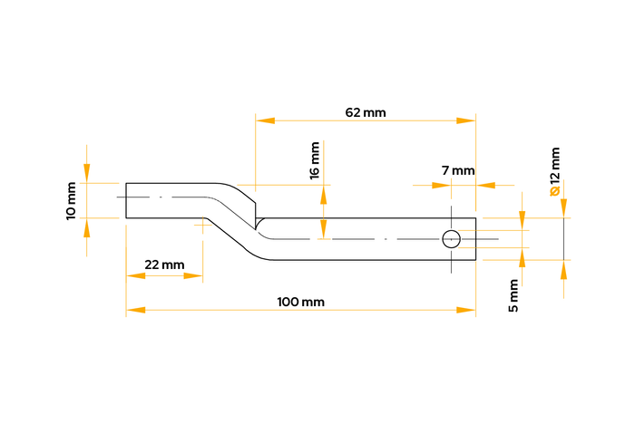 WINTERHOFF BSCHG 10-14-E pótkocsi oldalsó zsanércsavar