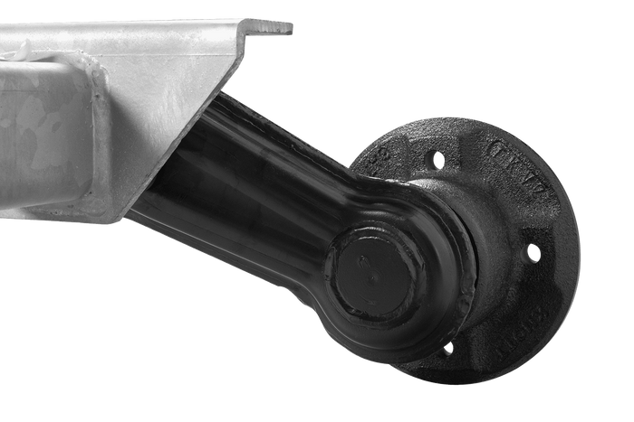 KNOTT VG7-L fékezetlen pótkocsi tengely 750kg 1130mm 1430mm 4x100