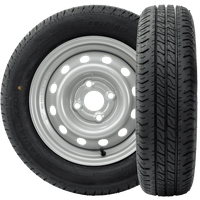 Két kerék készlet pótkocsikhoz UNITRAILER / TEMARED / NIEWIADÓW / NEPTUN / ZASŁAW LINGLONG TYRES 155/70 R13 75N UNITRAILER FRIMS 4Jx13" 4x100 ET:30