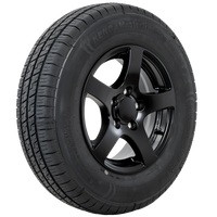 Erősített pótkocsi kerék KENDA GUMIABRONCS 185/80 R14C 104/102N ALUMÍNIUM FELNI STARCO fekete 5.5Jx14"H2 5x112 ET:30