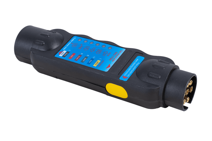 7 tűs pótkocsi csatlakozóaljzat-teszter