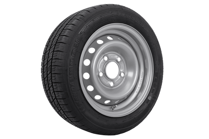 Megerősített pótkocsi kerék KENDA GUMIABRONCS 195/50 R13C 104/102N KENDA FELNI 6Jx13"H2 5x112 ET:30