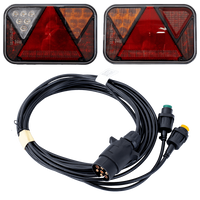 FRISTOM LED hátsó lámpák + MANTES 4m 7 tűs kábelköteg