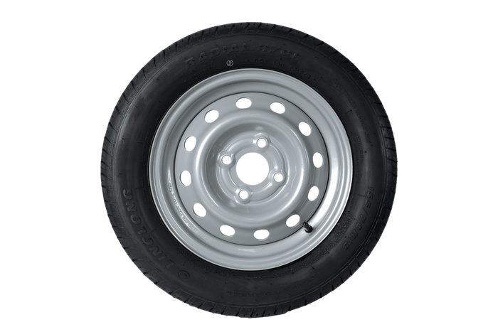 Pótkerék utánfutóhoz konzollal LINGLONG GUMIABRONCS 155/70 R13 75N UNITRAILER FELNI 4Jx13"H2 4x100 ET:30