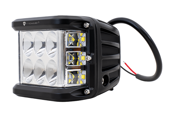 Két darabos LED munkalámpa szett, reflektorral TT TECHNOLOGY TT.13209 12xLED 2200lm
