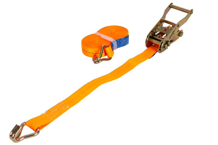 UNITRAILER 8m/25mm/1t narancssárga szállítószalag feszítővel