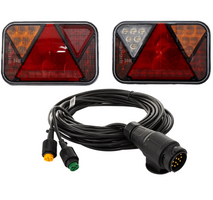 FRISTOM FT-270 LED hátsó lámpák + MANTES 7m 13-tűs kábelköteg