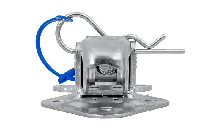 Oldalsó vonóhorog STEELPRESS ZB-15A+Z-15 rögzítővel, a pótkocsi oldalának teljes excentrikus lezárása