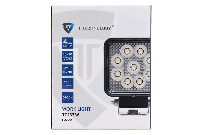 LED munkalámpa reflektor TT TECHNOLOGY TT.13336 36xLED 2880lm négyzet alakú