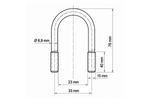 DROMET B típusú ovális bilincs M10 23×76mm