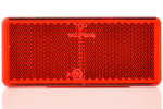 Téglalap alakú öntapadós reflektor RED WAŚ 96x42mm fényvisszaverő