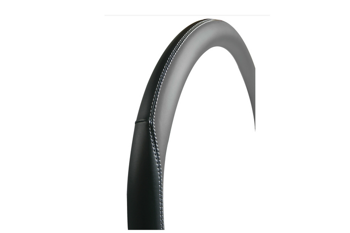 LAMPA CLUB kormánykerék borítás 37-39cm szürke-fekete