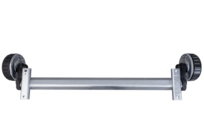 AL-KO EURO fékezett tengely pótkocsihoz/autószállítóhoz 1800kg 1300mm 1800mm 5x112