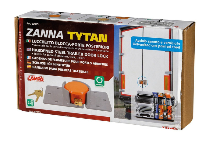 Lopásgátló zár LAMP ZANNA TYTAN buszokhoz, pótkocsikhoz és félpótkocsikhoz