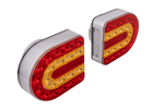 SPAREX CONNIX S.130977 LED hátsó lámpák 4 funkciós bal + jobb, vezeték nélküli, mágneses