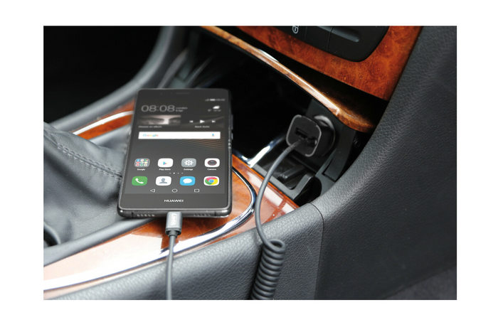 Autós töltő LAMP USB Type-C, szivargyújtó aljzat 12/24V