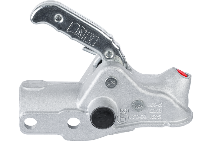 AL-KO AK351 gömbfejes vonóhorog 3500 kg-os pótkocsihoz, 60 mm-es öntöttvas csővonórúddal