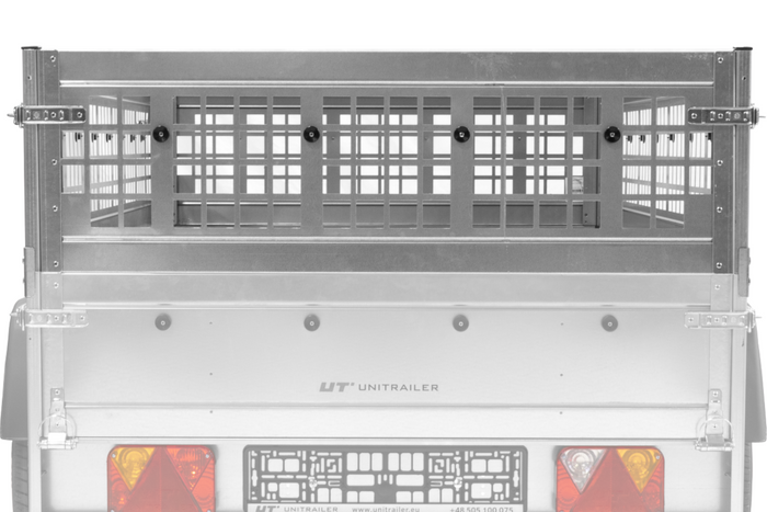 Hálós oldalak az UNITRAILER GARDEN TRAILER 201 KIPP pótkocsihoz