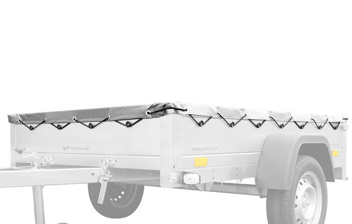 UNITRAILER lapos ponyva pótkocsihoz 200x125cm KERTI PÓTKOCSI 201 KIPP