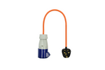 Adapter brit csatlakozódugóval és CEE aljzattal 16A ProPlus 373522 40 cm-es kábellel