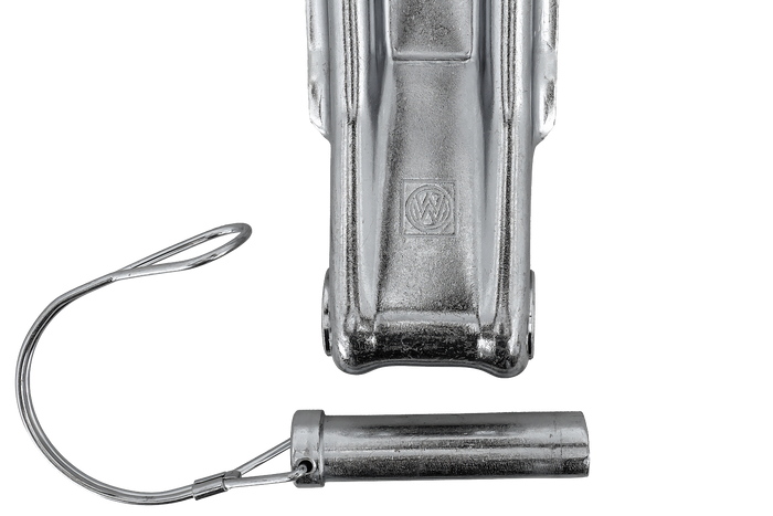 WINTERHOFF BSCH 10-17-170+BSCHG 10-17-C oldalsó zsanér fogantyúval, komplett pótkocsi oldalra szerelhető