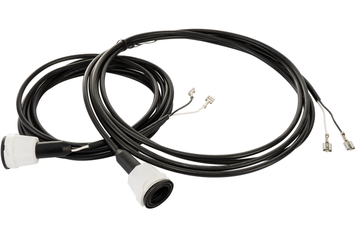 MANTES elektromos szerelési kábelköteg utánfutóhoz 4,7 m, 7 tűs bajonett csatlakozóval, 2x 5 tűs + 2x 2 tűs