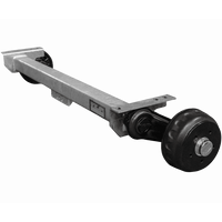 KNOTT VGB13M fékezett tengely pótkocsihoz/autószállítóhoz 1350kg 1200mm 1550mm 5x112