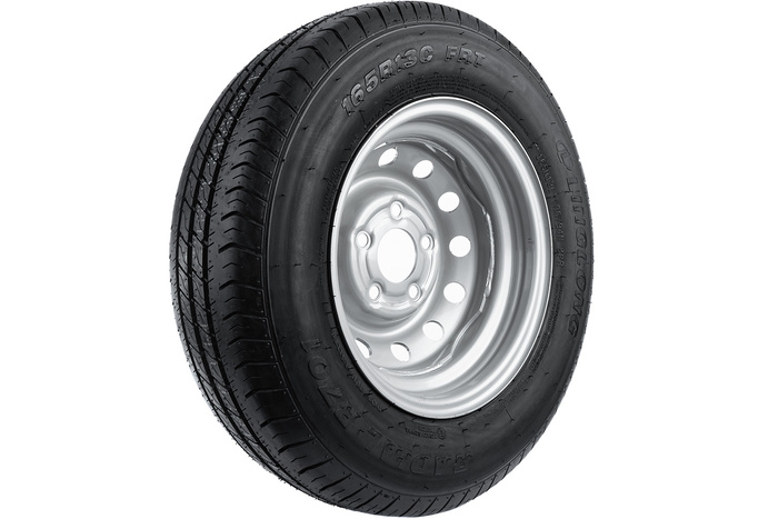 Két megerősített kerék szett pótkocsihoz LINGLONG GUMIK 165/80 R13C 96/94N UNITRAILER FELNIK 4.5Jx13"H2 5x112 ET:30