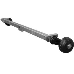 KNOTT VGB13M fékezett tengely pótkocsihoz/autószállítóhoz 1350kg 1900mm 2350mm 5x112