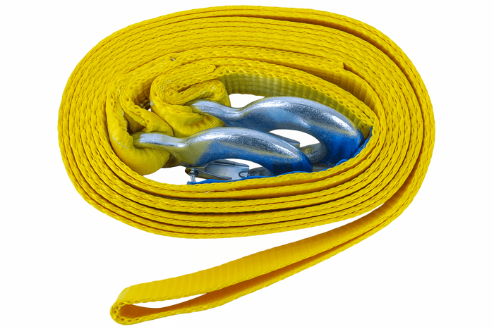 UNITRAILER vontatókötél horgokkal, vontatópánt 5m/50mm/6t sárga