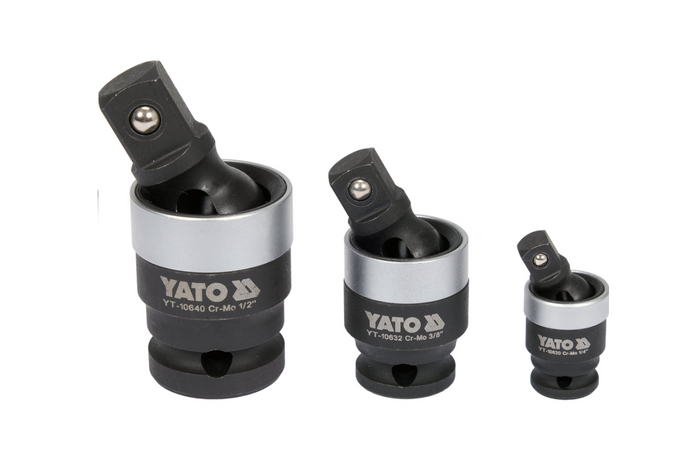 YATO YT-10642 Ütőcsatlakozó készlet 1/4", 3/8", 1/2" 3 részes.