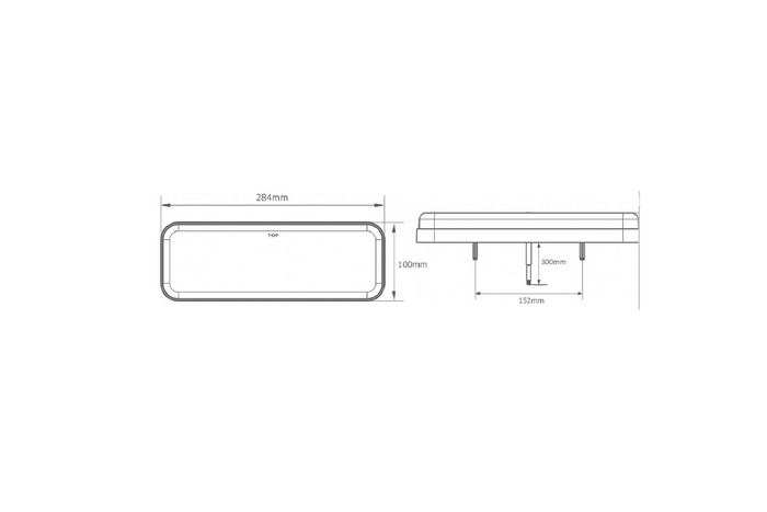 TruckLED L1871 LED NEON DYNAMIC hátsó lámpa 6 funkció bal