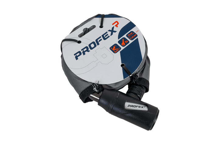 PROFEX Reflex acél páncélzatú kerékpárzár, 70 cm hosszú