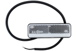 HORPOL LD 2434 LED-es helyzetjelző lámpa, univerzális, fehér, SLIM