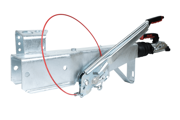 AL-KO 161S ráfutószerkezet AK161 vonóhoroggal 1600 kg-os pótkocsihoz, négyszögletes vonórúddal