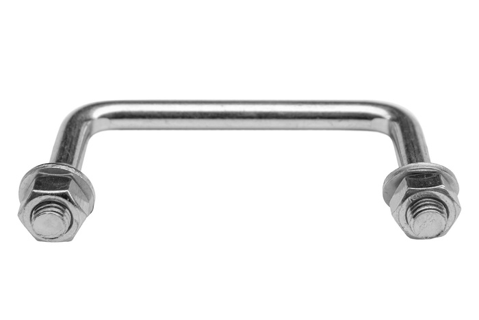 DROMET C típusú négyzet alakú bilincs anyákkal és alátétekkel M12 65/122/65