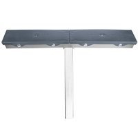 UNITRAILER lapos oldaltámasz, 59 cm hosszú, 40 cm magas, csónakutánfutóhoz, SZÜRKE