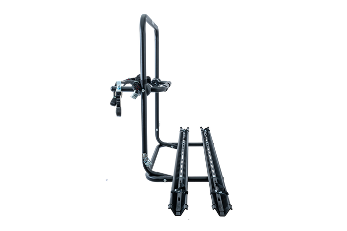 Peruzzo Brennero 4x4 pótkerék kerékpártartó - 2 kerékpáros tartó sínekkel (fekete)