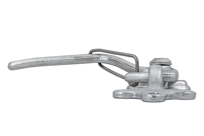 Jobb oldali vonóhorog WINTERHOFF WV 10-R + WVG 10-A csattal, komplett pótkocsi oldalsó zárral